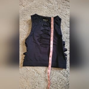 Garage Black Cutout Tank Top
